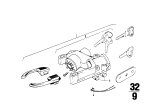 Diagram for 1974 BMW 2002 Ignition Lock Assembly - 32321109000