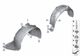 Diagram for 2020 BMW X1 Fender Splash Shield - 51717342179