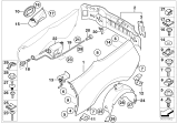 Diagram for BMW 330i Fuel Door Release Cable - 51257016702