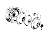 Diagram for 1973 BMW Bavaria Wheel Cover - 36131106458