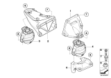 Diagram for 2004 BMW 530i Engine Mount Bracket - 22116761111