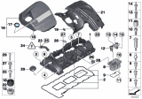 Diagram for BMW 535i GT Valve Cover Gasket - 11127587804