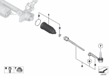 Diagram for BMW X2 Tie Rod End - 32105A018D4