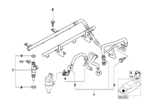 Diagram for 2002 BMW M5 Fuel Rail - 13537830814