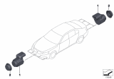 Diagram for BMW 650i xDrive Gran Coupe Parking Assist Distance Sensor - 66209233040