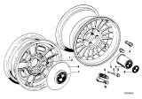 Diagram for BMW Bavaria Wheel Cover - 36131114435