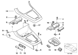 Diagram for 1998 BMW 318ti Center Console Base - 51168191131