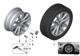 Diagram for BMW 340i GT xDrive Alloy Wheels - 36116859025