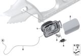 Diagram for BMW 428i Gran Coupe Fuel Filler Housing - 51177270761
