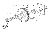 Diagram for BMW 528i Flywheel - 11221262617