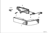 Diagram for 1996 BMW 850Ci Headlight - 63111383946