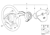 Diagram for 1994 BMW 525i Air Bag Clockspring - 32341162111