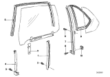 Diagram for 1984 BMW 733i Window Channel - 51341921513