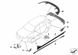 Diagram for 2020 BMW X5 Mirror Cover - 51162446964