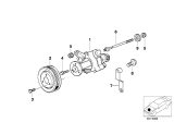 Diagram for 1998 BMW 740iL Power Steering Pump - 32411092015