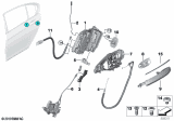 Diagram for BMW 750i Door Handle - 51217411035