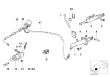 Diagram for 1998 BMW 528i Clutch Hose - 21521163781