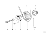 Diagram for 1990 BMW 525i Drive Belt - 11231717016