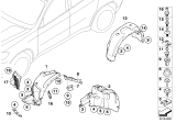 Diagram for 2012 BMW X6 Fender Splash Shield - 51717180617