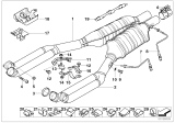 Diagram for 1997 BMW 850Ci Catalytic Converter - 18301742684