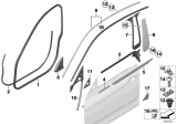 Diagram for BMW 328i GT Door Seal - 51767289924