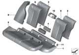 Diagram for 2015 BMW 328d Seat Cushion Pad - 52207260002