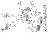 Diagram for BMW 528i xDrive Door Lock Actuator Motor - 51217202151