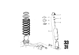 Diagram for 1971 BMW 2002 Shock Absorber - 33521103170