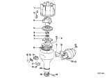 Diagram for BMW 3.0Si Distributor Cap - 12111363292