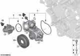 Diagram for BMW 550i Water Pump Pulley - 11517504077