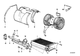 Diagram for 1992 BMW 325i Heater Core - 64118391363