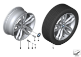 Diagram for 2014 BMW X6 Alloy Wheels - 36116851074