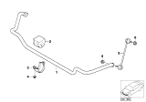 Diagram for 2003 BMW 325i Sway Bar Link - 31356780847