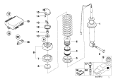 Diagram for 1998 BMW 740iL Shock Absorber - 33521091573