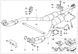 Diagram for 1999 BMW 740i Catalytic Converter - 18307505321