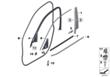 Diagram for BMW X3 Door Moldings - 51337205707