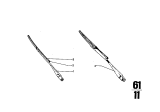 Diagram for BMW 3.0CS Wiper Blade - 61611352322