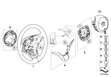 Diagram for 2004 BMW 530i Steering Wheel - 32346763373