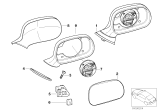 Diagram for 2002 BMW Z3 Side View Mirrors - 51168397877