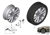 Diagram for 2020 BMW X5 Alloy Wheels - 36116880684