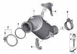 Diagram for 2012 BMW 535i GT xDrive Catalytic Converter - 18407645241