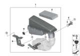 Diagram for BMW X5 Air Filter Box - 13718603092