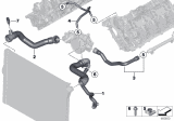 Diagram for 2015 BMW X6 M Radiator Hose - 11537848380