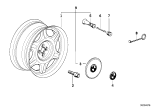 Diagram for 1990 BMW 325i Alloy Wheels - 36111181240