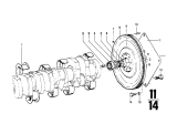 Diagram for 1991 BMW M5 Crankshaft Thrust Washer Set - 11211261034