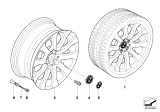 Diagram for BMW 335d Alloy Wheels - 36116775597