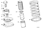 Diagram for BMW 318i Strut Bearing - 31331139452