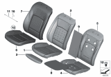 Diagram for BMW 740Ld xDrive Seat Cushion Pad - 52107310120