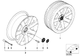 Diagram for BMW 325Ci Alloy Wheels - 36111094506