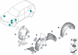 Diagram for 2019 BMW X4 Fender Splash Shield - 51717445679